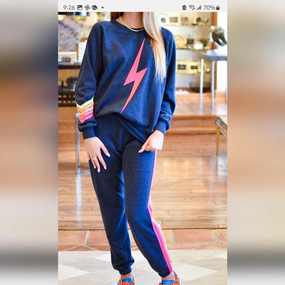 Aviator nation navy bolt set